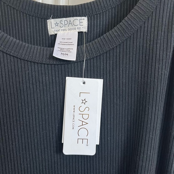 L*Space Sandpiper Dress in Black Size Medium NWT - Picture 3 of 6